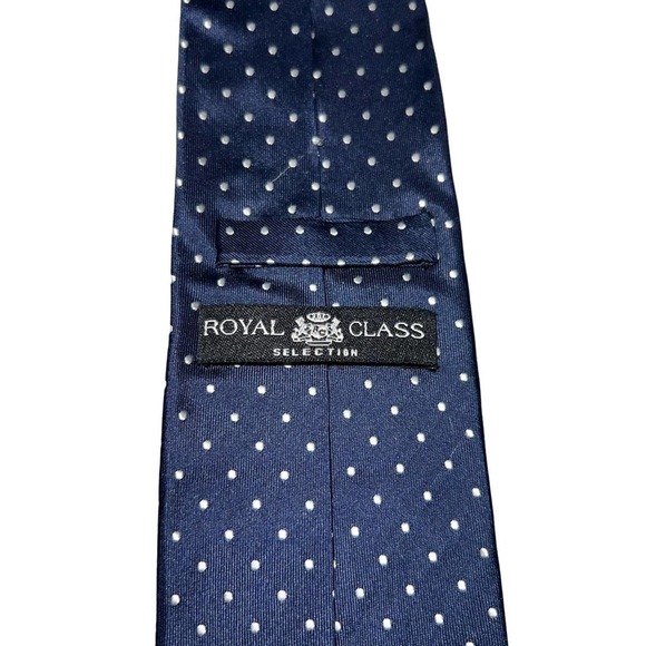 Royal Class Selection Necktie blue and white polka dot - Picture 6 of 6